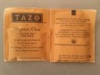 Organic chai TAZO